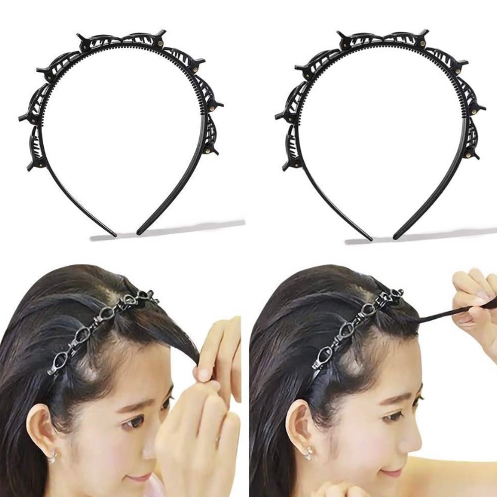 Headband with Clips Hair Bands